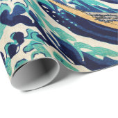 De Grote Golf van Kanagawa  Japanse kunst Cadeaupapier (Rol Hoek)