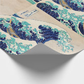 De Grote Golf van Kanagawa Japanse kunst Cadeaupapier (Hoek)