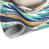 De Grote Golf van Kanagawa Japanse kunst Cadeaupapier (Rol Hoek)