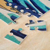 De Grote Golf van Kanagawa Japanse kunst Legpuzzel (Zijkant)