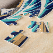 De Grote Golf van Kanagawa  Japanse kunst Legpuzzel (Zijkant)