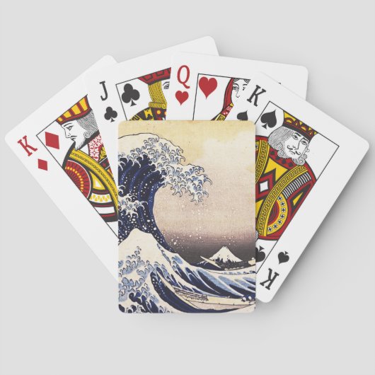 De grote golf van Kanagawa  Japanse kunst Pokerkaarten (Achterkant)