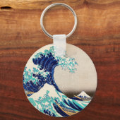 De Grote Golf van Kanagawa Japanse kunst Sleutelhanger (Voorkant)