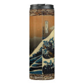 De Grote Golf van Kanagawa Japanse Kunstenaar Thermosbeker (Achterkant)