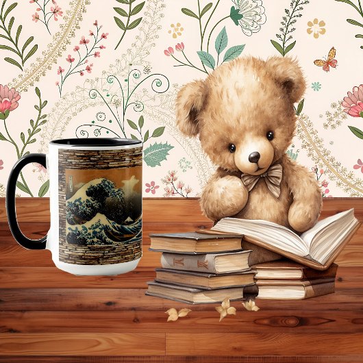 De Grote Golf van Kanagawa  Japanse Oceaan Mok