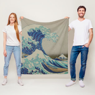 De grote golf van Kanagawa Japanse Woodblock Art Fleece Deken