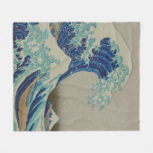 De grote golf van Kanagawa Japanse Woodblock Art Fleece Deken (Voorkant (Horizontaal))