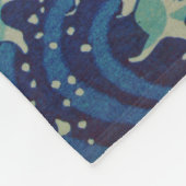 De grote golf van Kanagawa Japanse Woodblock Art Fleece Deken (Hoek)