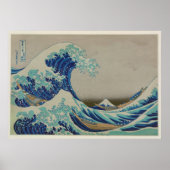 De grote golf van Kanagawa Japanse Woodblock Art Poster (Voorkant)