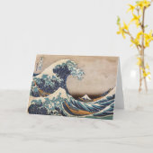 De Grote Golf van Kanagawa Kaart (Gele Bloem)