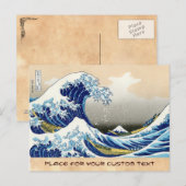 De grote golf van Kanagawa Katsushika Hokusai Briefkaart (Voorkant / Achterkant)