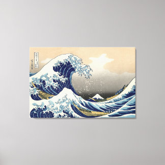 De Grote Golf van Kanagawa Katsushika Hokusai Canvas Afdruk