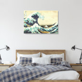 De Grote Golf van Kanagawa Katsushika Hokusai Canvas Afdruk (Insitu (Slaapkamer))