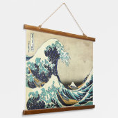 De Grote Golf van Kanagawa Katsushika Hokusai Hangend Wandkleed (Gebogen)