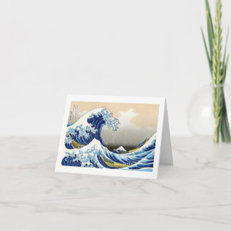 De grote golf van Kanagawa Katsushika Hokusai Kaart