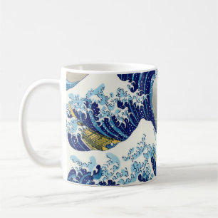 De grote golf van Kanagawa Katsushika Hokusai Koffiemok