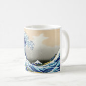 De grote golf van Kanagawa Katsushika Hokusai Koffiemok (Voorkant rechts)