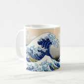 De grote golf van Kanagawa Katsushika Hokusai Koffiemok (Voorkant links)