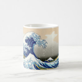 De grote golf van Kanagawa Katsushika Hokusai Koffiemok