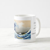 De grote golf van Kanagawa Katsushika Hokusai Koffiemok (Voorkant rechts)