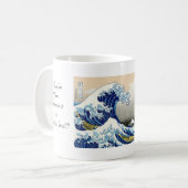 De grote golf van Kanagawa Katsushika Hokusai Koffiemok (Voorkant links)