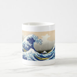 De grote golf van Kanagawa Katsushika Hokusai Koffiemok