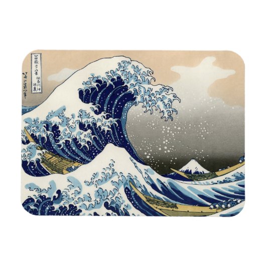 De Grote Golf van Kanagawa - Katsushika Hokusai Magneet (Horizontaal)