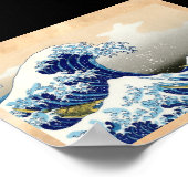 De grote golf van Kanagawa Katsushika Hokusai Poster (Hoek)