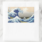De grote golf van Kanagawa Katsushika Hokusai Rechthoekige Sticker (Tas)