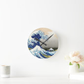 De grote golf van Kanagawa Katsushika Hokusai Ronde Klok (Huis)