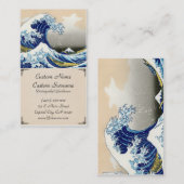 De grote golf van Kanagawa Katsushika Hokusai Visitekaartje (Voorkant / Achterkant)