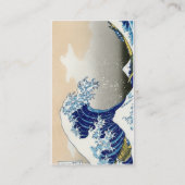 De grote golf van Kanagawa Katsushika Hokusai Visitekaartje (Achterkant)