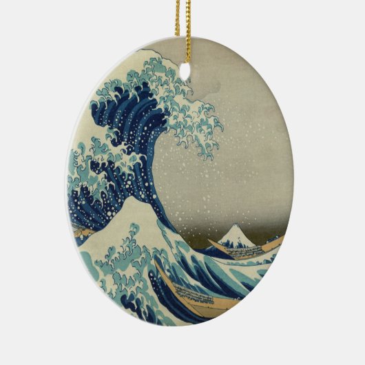 De Grote Golf van Kanagawa Keramisch Ornament (Rechts)