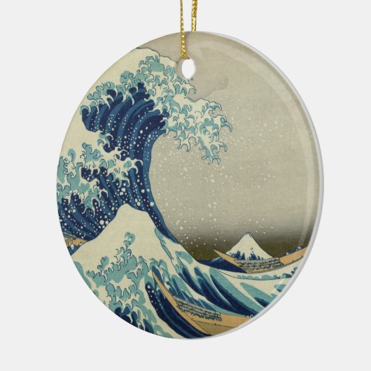 De Grote Golf van Kanagawa Keramisch Ornament (Links)