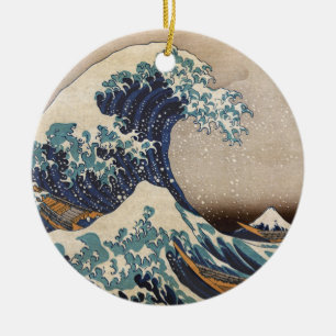 De Grote Golf van Kanagawa Keramisch Ornament