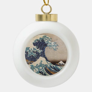 De Grote Golf van Kanagawa Keramische Bal Ornament