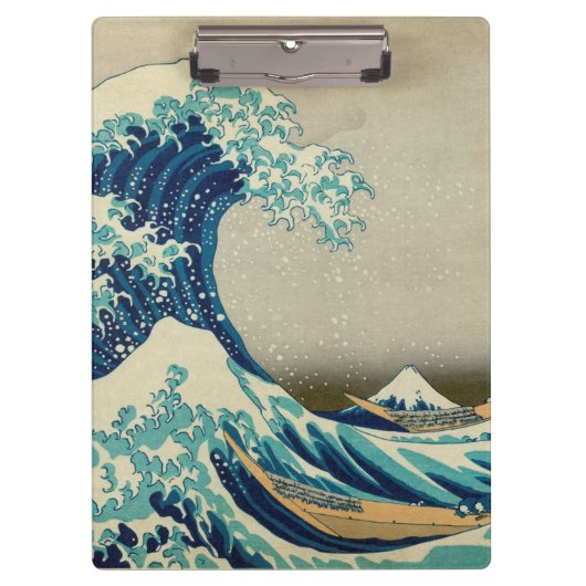 De Grote Golf van Kanagawa Klembord (Voorkant)