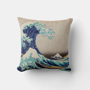 De Grote Golf van Kanagawa Kussen