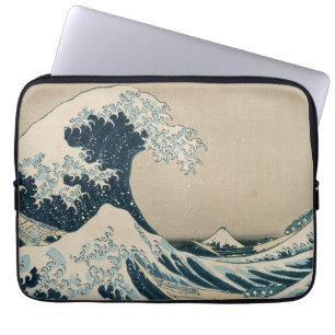De Grote Golf van Kanagawa Laptop Sleeve