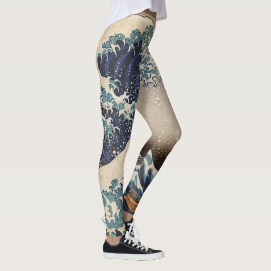 De Grote Golf van Kanagawa Leggings (Rechts)