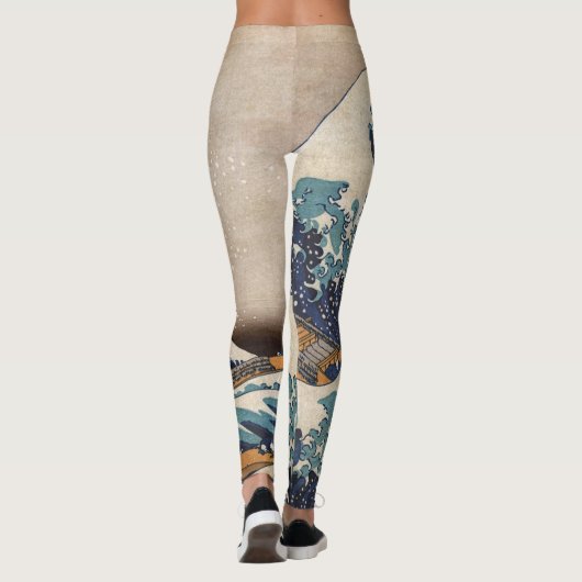 De Grote Golf van Kanagawa Leggings (Achterkant)