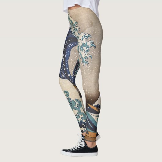 De Grote Golf van Kanagawa Leggings (Links)