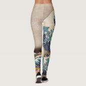 De Grote Golf van Kanagawa Leggings (Achterkant)