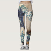 De Grote Golf van Kanagawa Leggings (Voorkant)