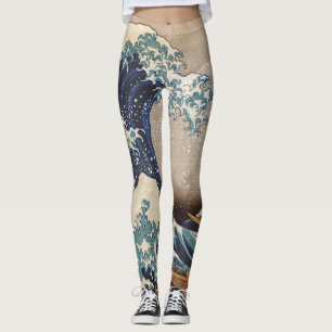 De Grote Golf van Kanagawa Leggings