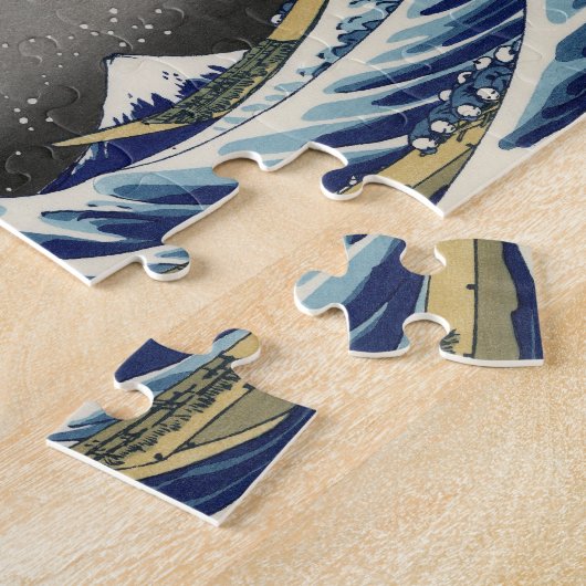 De grote golf van Kanagawa Legpuzzel (Zijkant)