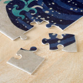 De Grote Golf van Kanagawa Legpuzzel (Zijkant)