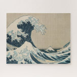 De Grote Golf van Kanagawa Legpuzzel<br><div class="desc">De Grote Golf van Kanagawa, uit de reeks "36 Uitzichten van de berg Fuji" | door Katsushika Hokusai | Art Location: Private Collectie | Japanse artiest | Collectie Afbeelding nummer: XIR158277</div>