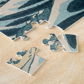 De Grote Golf van Kanagawa Legpuzzel (Zijkant)