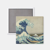 De Grote Golf van Kanagawa Magneet (Voorkant / Achterkant)